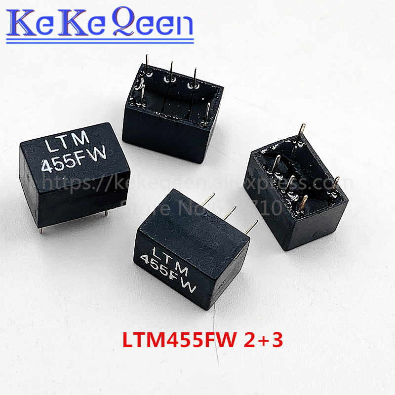 10 ชิ้น/ล็อต LTM455FW LTM455F 455 455F 455FW 2+3 5Pin DIP-5 455KHz ใหม่สัญญาณเดิมรีเลย์