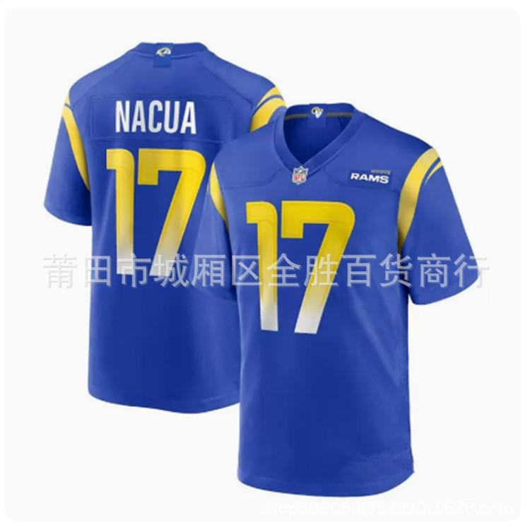 Los Angeles Bucks Rams Mens Jersey 17 #Puka เสื้อรักบี้ นากัว