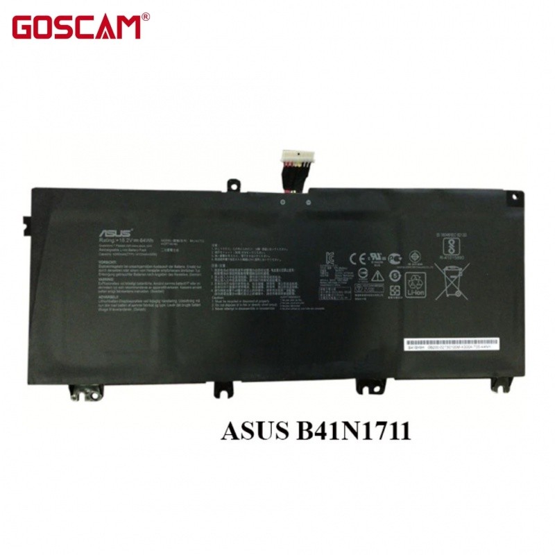 ✿แบตเตอรี่แล็ปท็อป B41n1711สำหรับ ASUS ROG Strix gl503vm gl703ge fx503vm fx63vd fx705dd