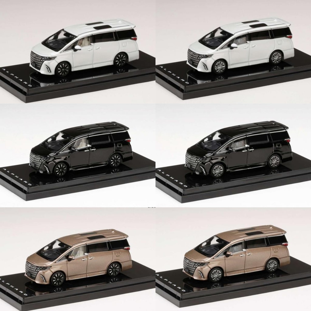 HOBBY JAPAN 1: 64 Toyota Alpha รูปแบบใหม่ ALPHARD Nanny Car MPV Car รุ่น HJ