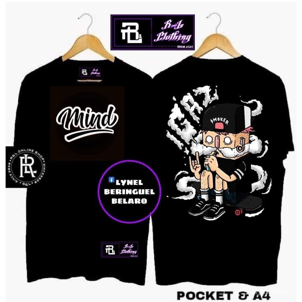 【High quality】COD Kush Clothes Oversize T-Shirt 55-110kg Women and Men Tops Cotton Clothing New Desi