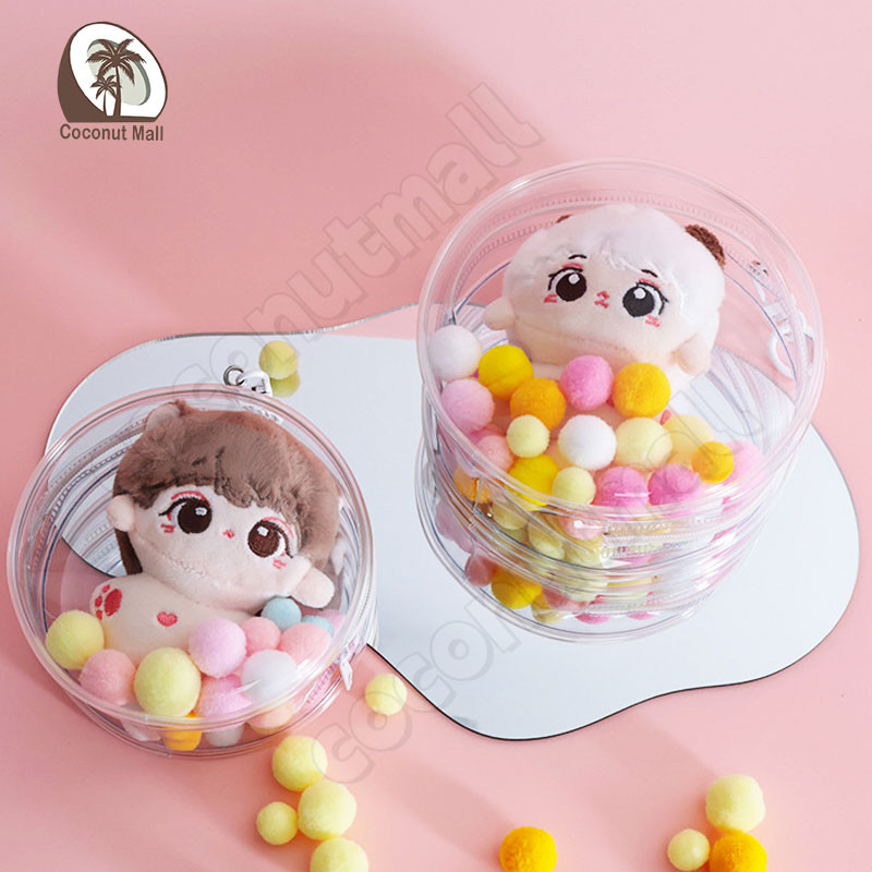 (พร้อมส่งจากไทย) กระเป๋า PVC ใส่ตุ๊กตา เคสใส่พวงกุญแจ กระเป๋าใส ใส่ตุ๊กตา / พวงกุญแจ กันฝุ่น กันแสงแดด - รูปที่ 2