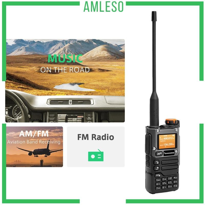 [Amleso] วิทยุมือถือสองตัวพร้อมวิทยุสาย USB Vox VHF Long Range แบบพกพา k58 ผู้ใหญ่