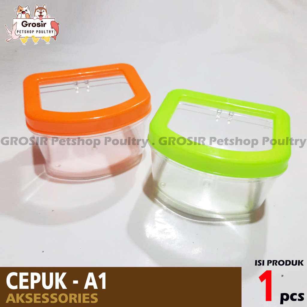A1 Bird Bowl Bird Food Container Cup Food and Drink Container Anti-Spill Bird Cage