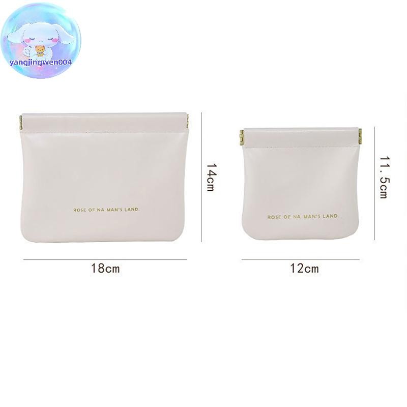 Yangwen แบบพกพา PU หูฟังกระเป๋าลวดเครื่องสําอางลิปสติกผู้ถือเหรียญการ์ดกระเป๋าเดินทางเครื่องประดับ Sundries Organizer กระเป๋ามินิกระเป๋า