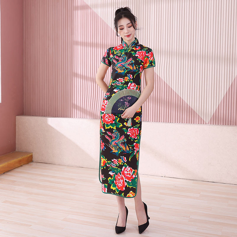 (ส่งจากไทย)เดรสกี่เพ้า ชุดจีนผู้หญิง ตรุษจีนสีแดงสินค้า อัพเดตรุ่นใหม่ผ้าดีมีคุณภา - รูปที่ 6