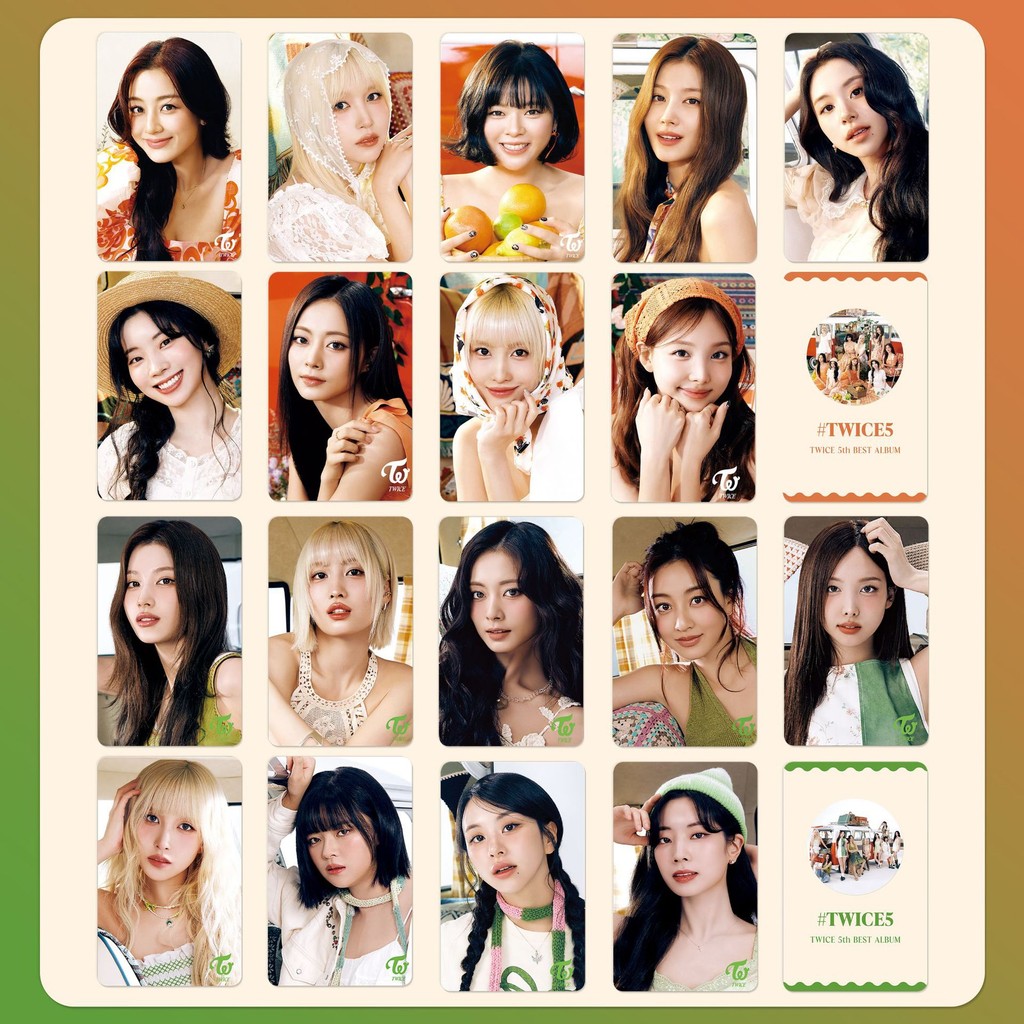 5-9pcs สองครั้ง 5th GENERATION BEST ALBUM Lomo Cards Strategy 2025 Season Greete Photocard Nayeon Om