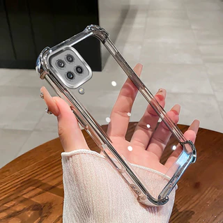 SAMSUNG สําหรับSamsung A12 A22 4G 5Gเคสโทรศัพท์TPU 2025 กันกระแทกการออกแบบใหม่ขั้นสูงโปร่งใสเคสโทรศัพท์SZ12
