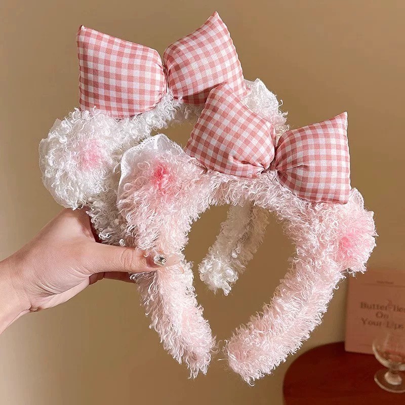 ที่คาดผม หมีประดับโบว์ขนฟูน่ารักๆ มาใหม่ พร้อมส่ง