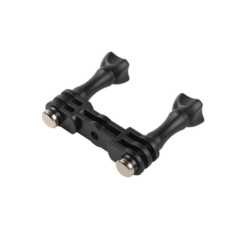 R* อลูมิเนียม Double Cold Shoe Mount Bracket Twin Cold Shoe Mount Adapter สําหรับ 13