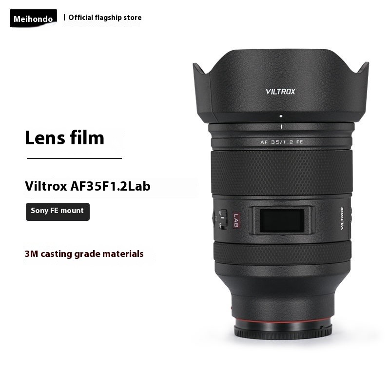 สติ๊กเกอร์ฟิล์ม Mebont เหมาะสําหรับการปกป้องเลนส์ของเลนส์ของเลนส์ VILTROX AF35F1.2 Lab SONY