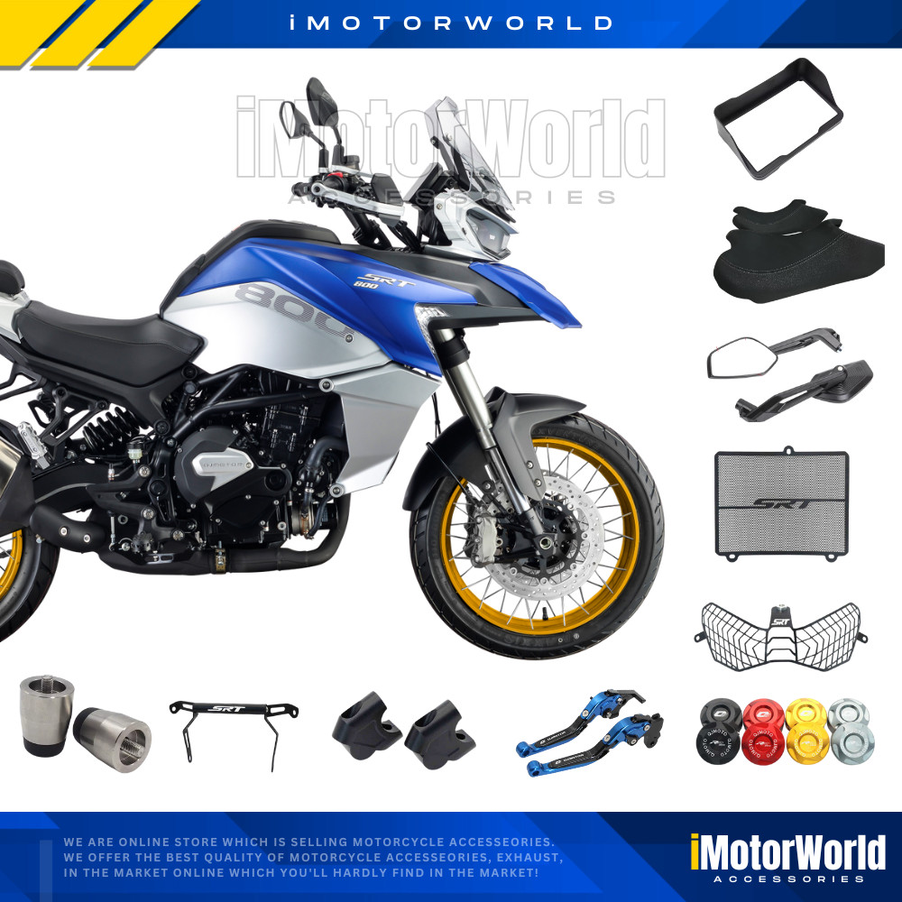 QJMOTOR Srt800 อุปกรณ์เสริม Srt800x Lower Seat Hi ก้านเบรคกระจก GPS Raiser ฝาครอบหม้อน้ํา