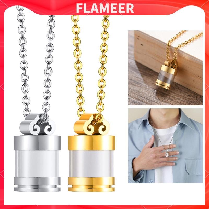 [Flameer] จี้ศพสร้อยคอเครื่องประดับ Urn Ash Chain สร้อยคอแขวน Urn Keep Memorial จี้สําหรับหมั้นวันหย