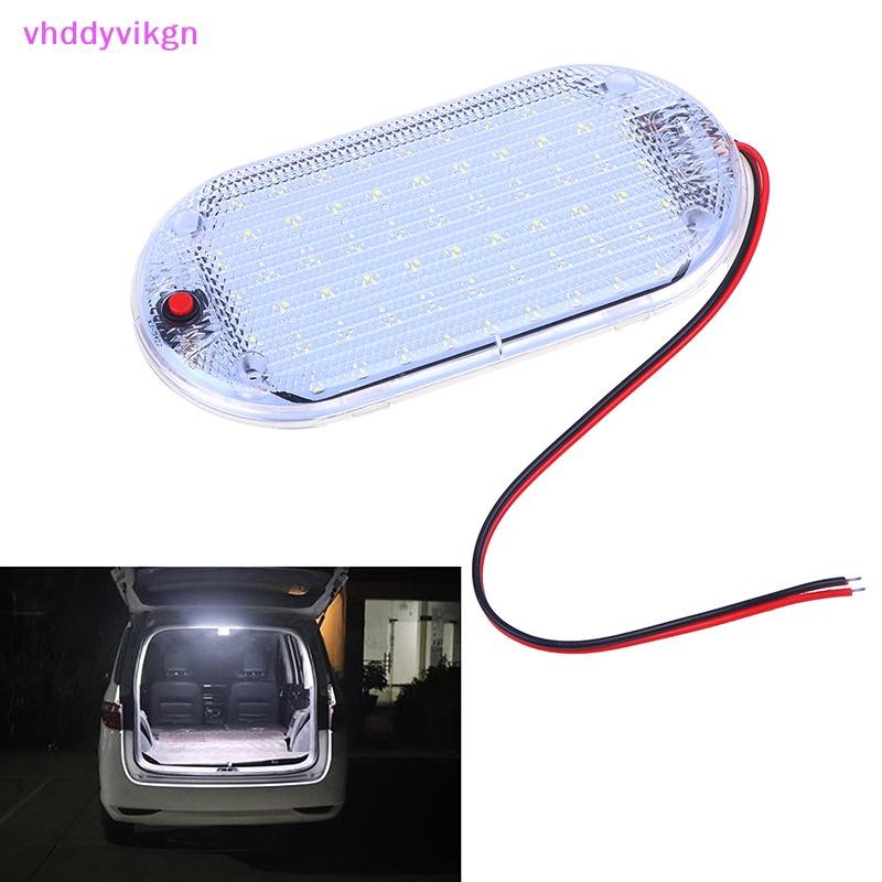 VHDD 60LED 12V-85V LED รถโดมหลังคาเพดานโคมไฟอ่านหนังสือภายในไฟหลังคารถรถยกความสว่างสูง Cabin Light Strip TH