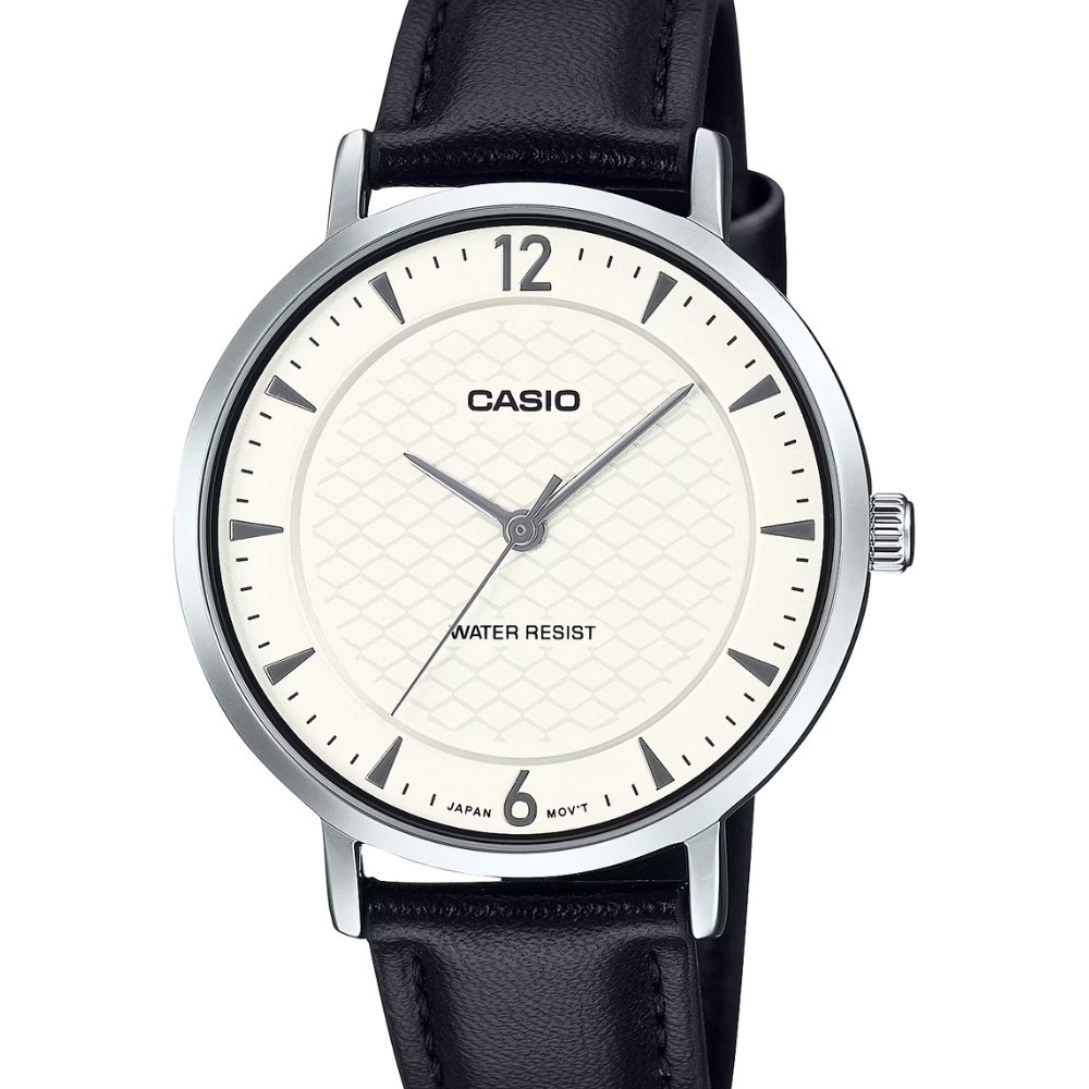 CASIO นาฬิกาข้อมือ CASIO รุ่น LTP-VT04L-7A2DF สายหนัง สีขาว