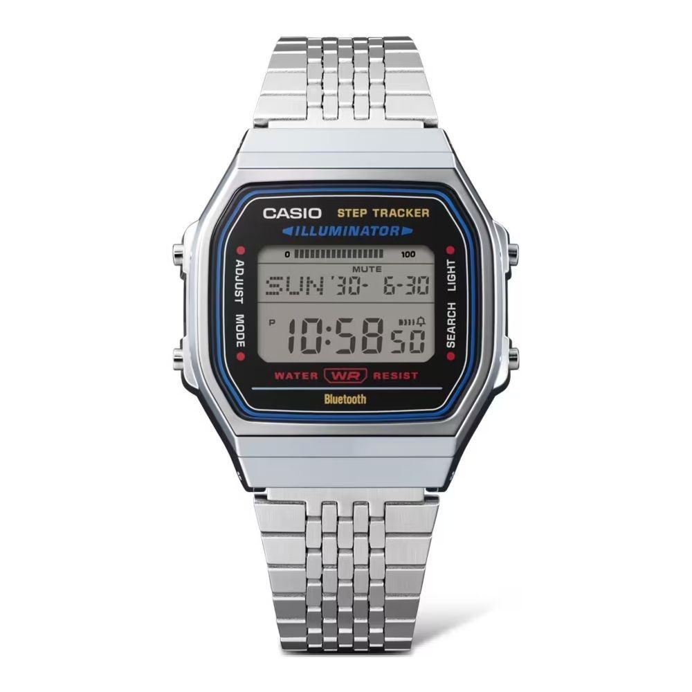 CASIO นาฬิกาข้อมือ CASIO รุ่น ABL-100WE-1ADF สายสเตนเลส สีเงิน