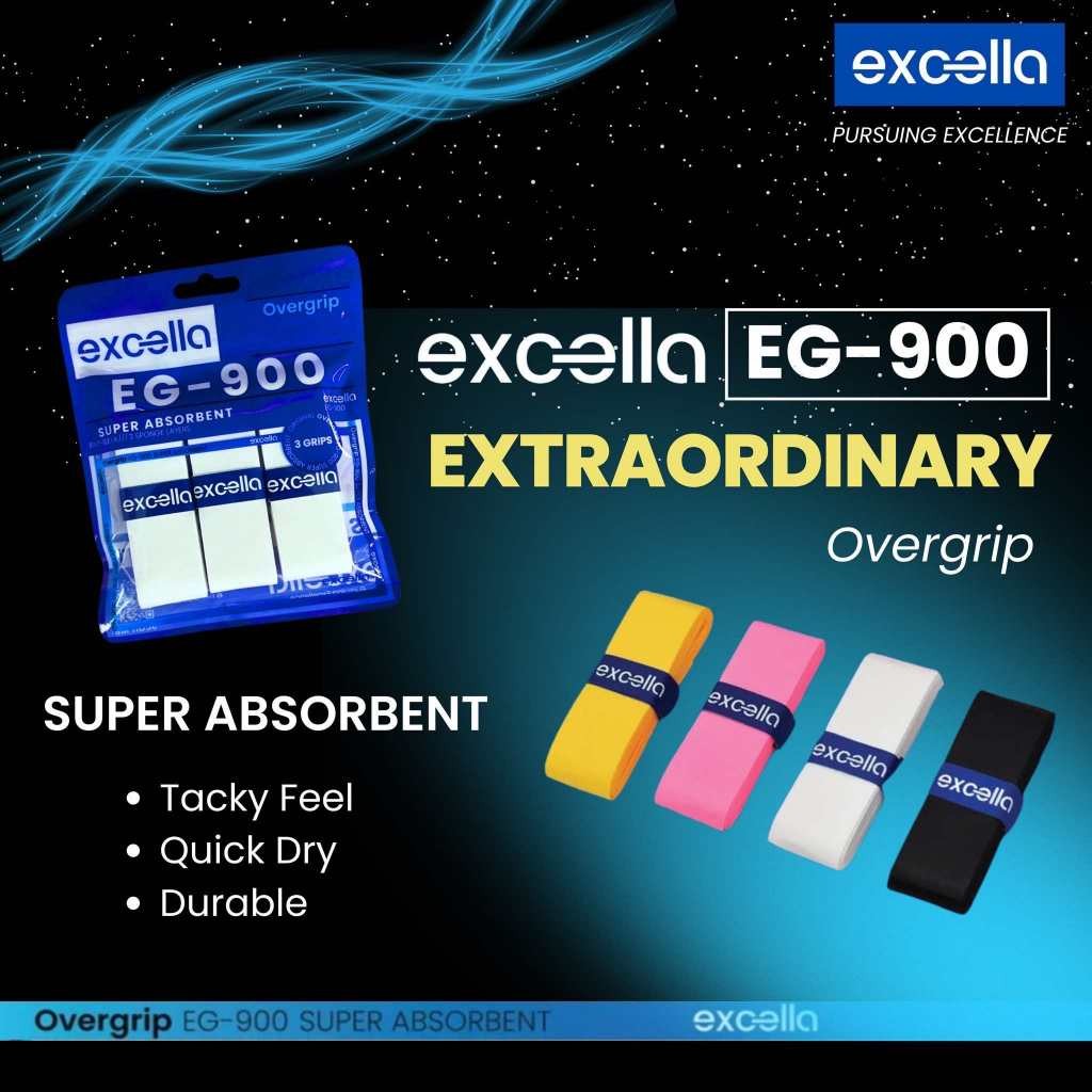 กริป Excella EG-900 กริปพันด้าม  ไม้แบดมินตัน แพ็ค 3 ชิ้น
