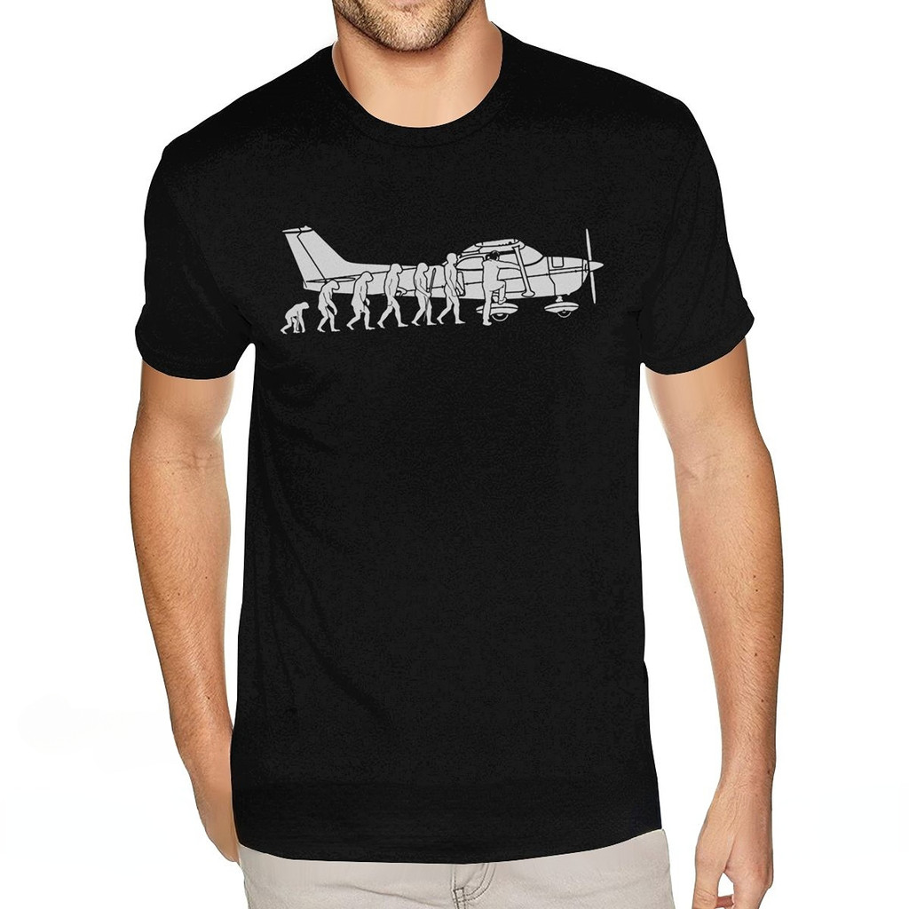 COD White Evolution Cessna Pilot Flugzeug Mens Tops Men เสื้อผ้า Ropa Hombre Funy Art Air Fly เครื่อ