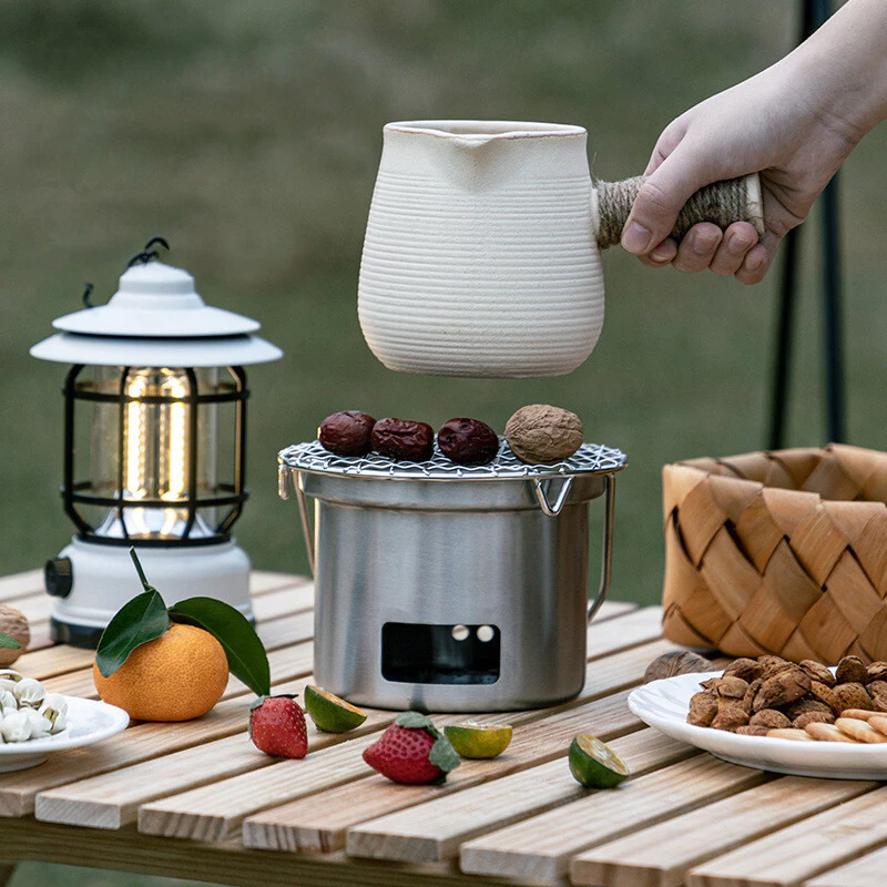 🔥「เตาย่างพกพา สแตนเลส ใช้กลางแจ้ง | Mini BBQ Grill แคมป์ปิ้ง ถ่านร้อนเร็ว พร้อมเครื่องมือ」 thumbnail 8