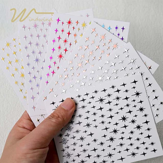 รวมสติกเกอร์ลายดาว มีให้เลือกมากกว่า100แบบ (สั่งซื้อขั้นต่ำ 2แผ่นขึ้นไป)-wd