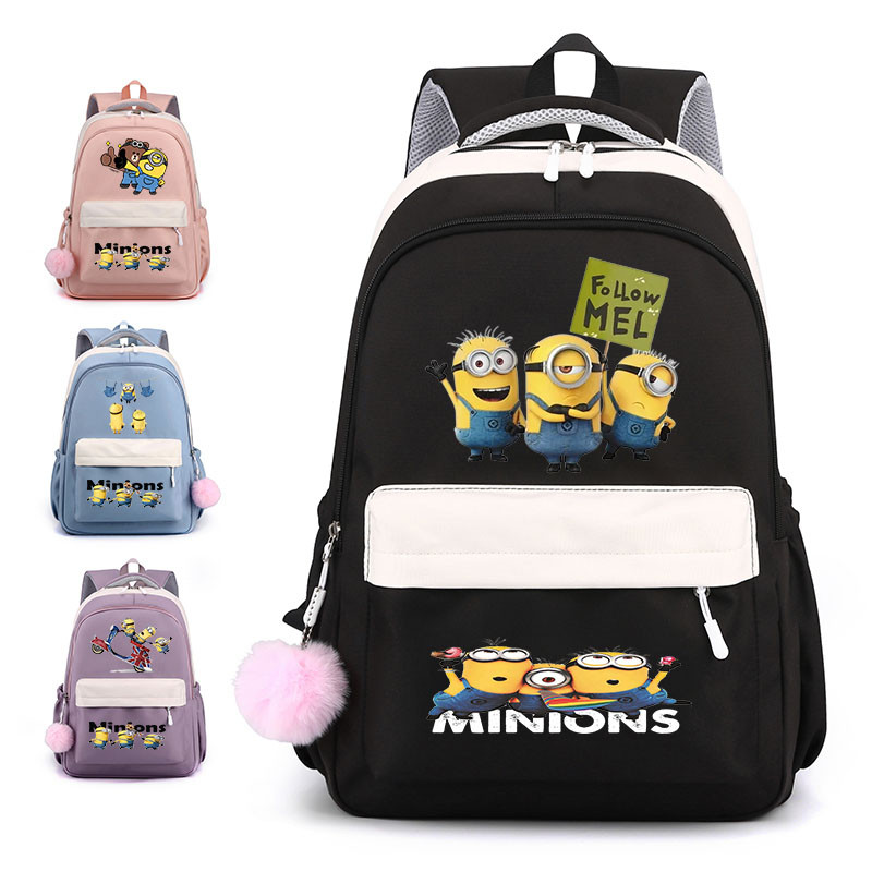 Anime Minions Bagpack Laptop Backpack School Travel Bag Student Stationery
