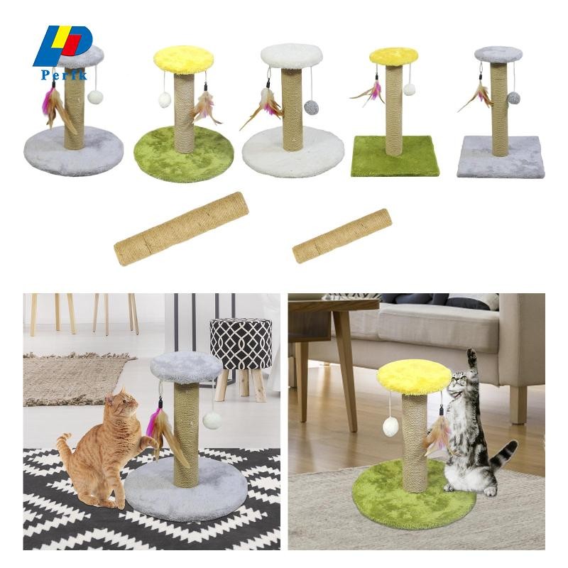 [yostkgr] Cat Scratching Post Premium Sisal Rope Scratcher Interactive Toy Scratch Post