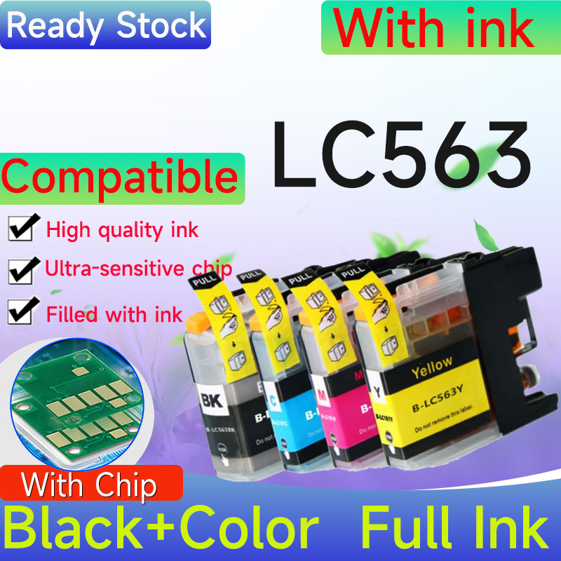 ใช้งานร่วมกับ LC563 LC565 LC567 LC569 lc 563 lc 567 ตลับหมึกสําหรับ brother MFC-J2310 J2510 J3520 J3