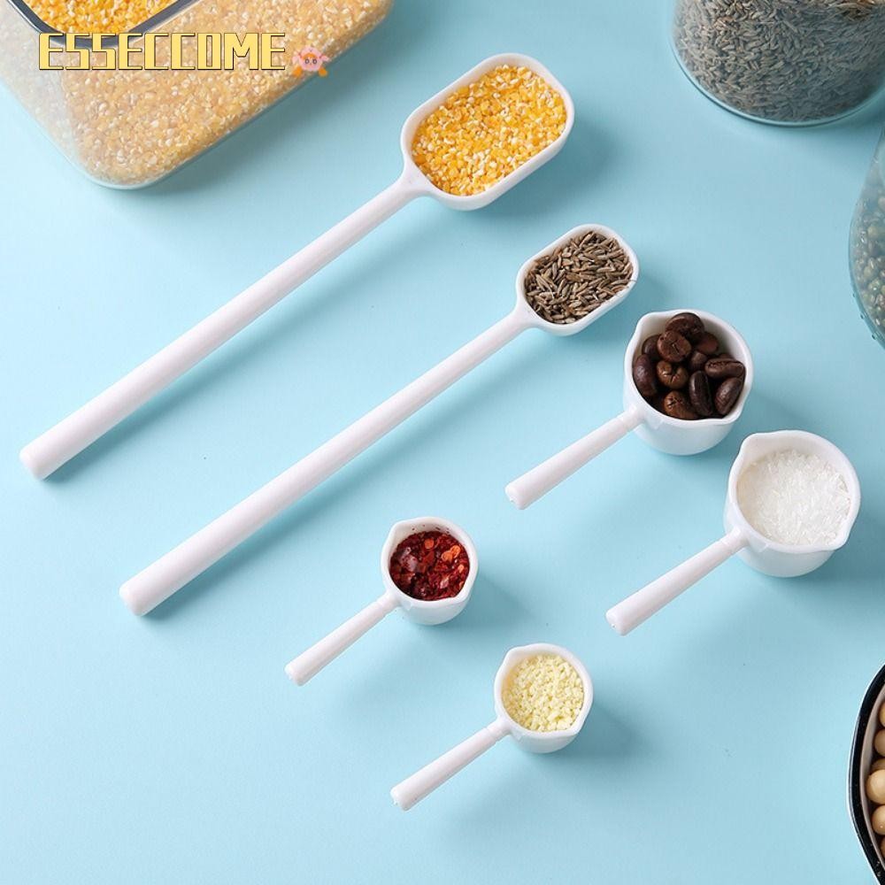 ESSECCOME 2 ชิ้นช้อนตวง,โปร่งใส Gadgets ครัวช้อนแป้ง,ขนาด 5-15ml เกลือซักผ้าสัตว์เลี้ยง Feeding Scoop