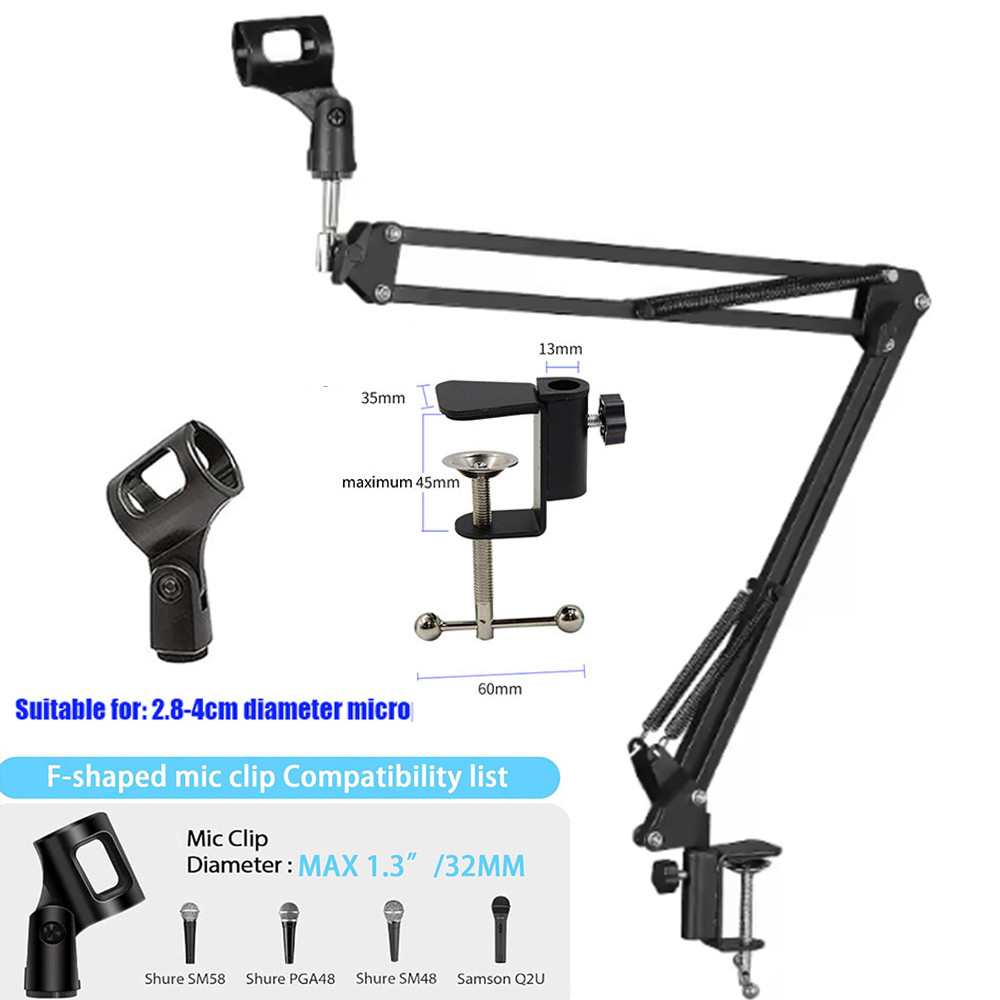 ปรับไมโครโฟน Suspension Boom กรรไกรแขนสําหรับ K669 K670 K658 K678 K690,Compact Mic Stand สําหรับ Bro