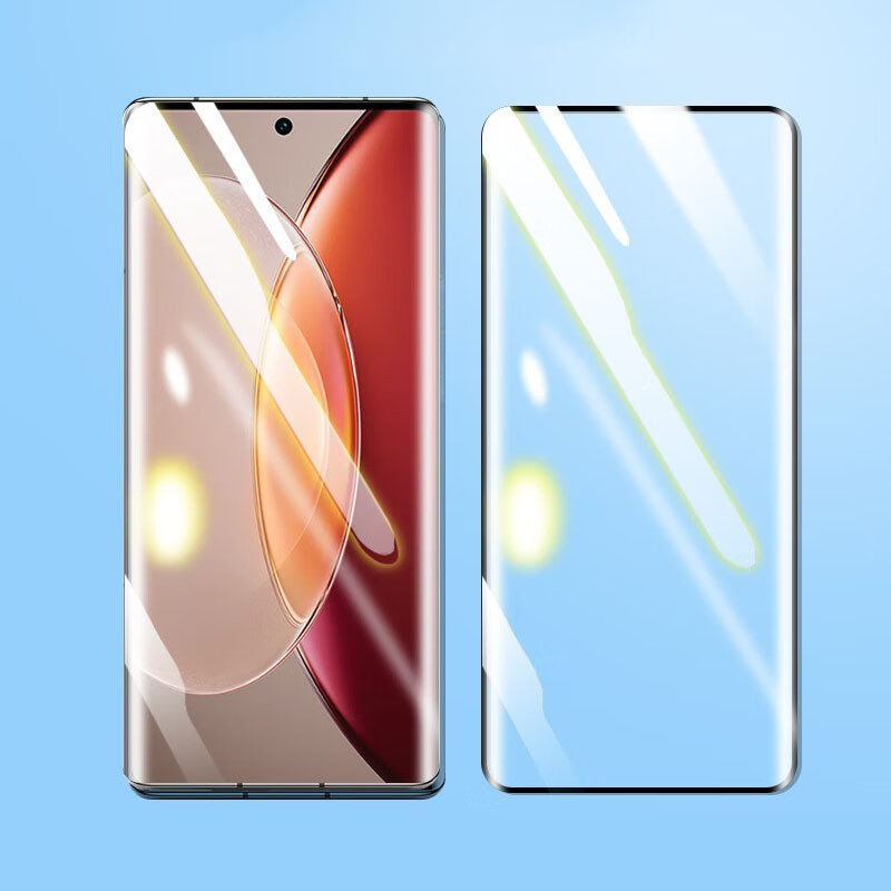 ตัวป้องกันหน้าจอ Gule เต็มรูปแบบสําหรับ Vivo X90 Pro X90Pro Plus X90Pro + กระจกนิรภัยสําหรับ Vivox90