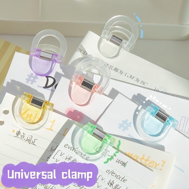 สีโปร่งใสหางยาวคลิปมัลติฟังก์ชั่โฟลเดอร์ไม่ทําเครื่องหมายคู่มือคลิปเครื่องเขียนนักเรียนwj773