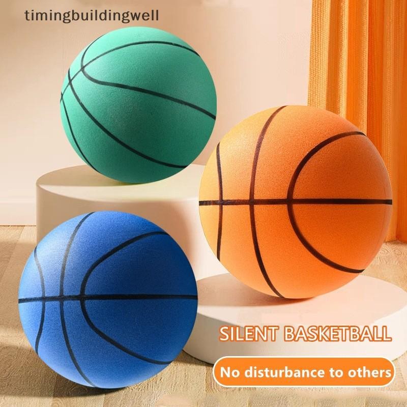 Twth 18/21/24 Cm. Bouncing Mute Indoor Silent Basketball Hoop ของขวัญสําหรับเด็กบาสเก็ตบอลน้ําหนักเบา QDD