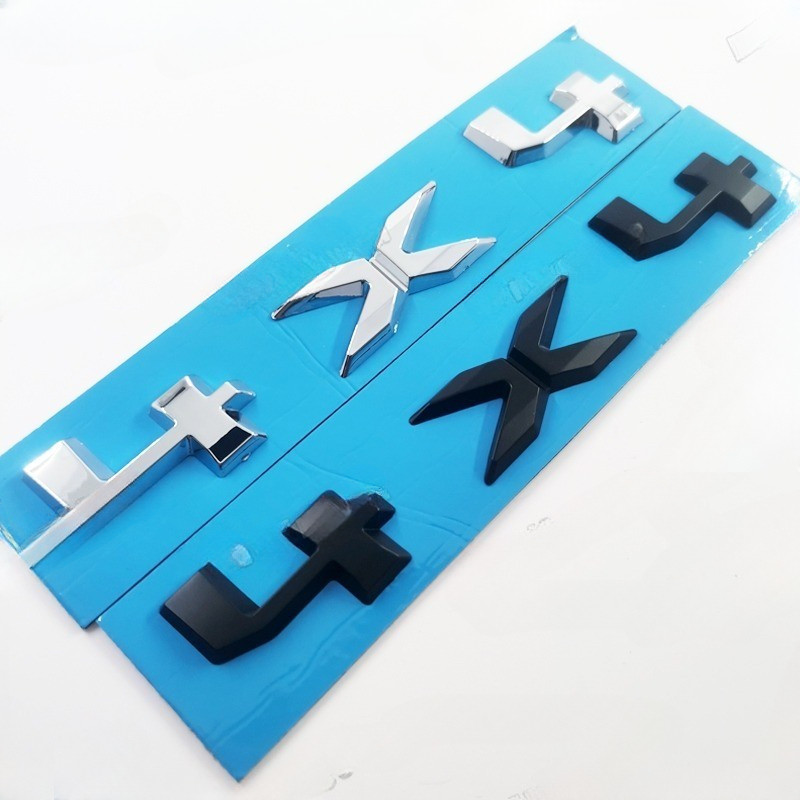 1 x ABS Chrome 4X4 4 X 4 โลโก้รถ Auto ด้านหลังสัญลักษณ์สติกเกอร์ป้ายรูปลอกสําหรับ FORD RANGER TRACK 