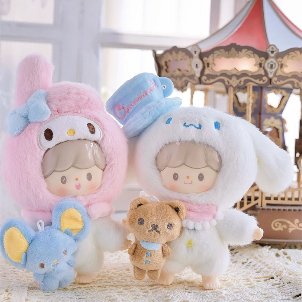 ของแท้F.UN Sanrio x zZoton Love-League Buddies Series ตุ๊กตาไวนิลยืนยันรูปตุ๊กตาเครื่องประดับของขวัญ