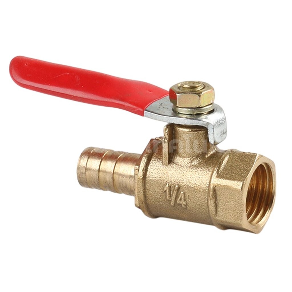 BV ก้านแดง บอลวาล์วทองเหลือง วาล์วลม บอลวาล์วลม Air Brass Ball Valve ก๊อกลมทองเหลือง วาล์วลมทองเหลือง วาล์วปั๊มลม เกล... - รูปที่ 3