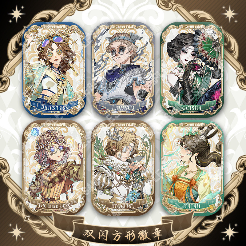 Identity V 2025 Square Badge Game Merchist Priestess Tinplate Pin เข็มกลัด