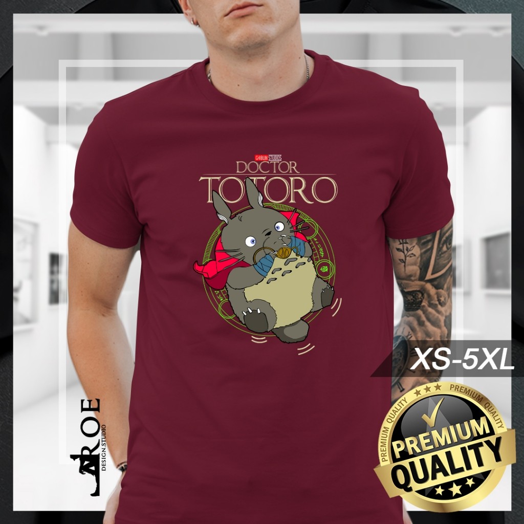 🔥 Baju Tshirt DOCTOR TOTORO GHIBLI Anime Unisex + Plus Size 🔥 2