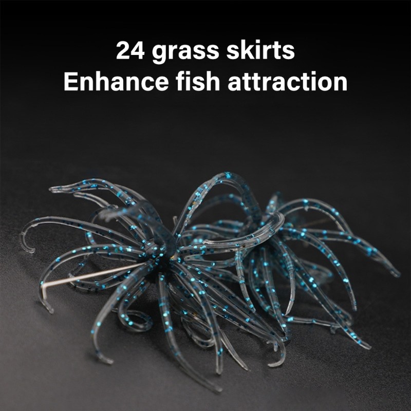 Amoy 2 ชิ้นจําลอง Urchin เหยื่อที่มีรูปร่าง Urchin นุ่มช้าลอยเหยื่อตกปลาเหยื่อนุ่ม Artifical Urchin 