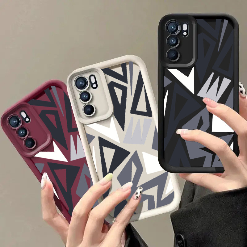 สําหรับOppo Reno 6 pro plus 4 3 2 7Z 8Z 5Z 2Z 2F 4G 5G Anti Fallกันฝุ่นMatte Shellฝาครอบป้องกันรูปแบ