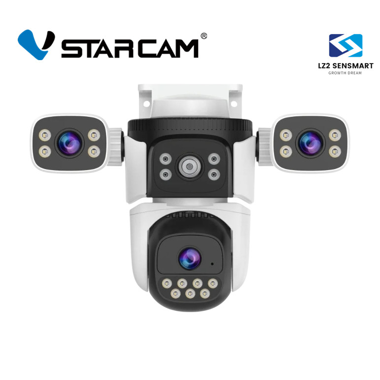 Vstarcam CS621SR CG621SR เลนส์ 3 ตัว 2.0MP X3 กล้องวงจรปิดไร้สาย กล้องนอกบ้าน มีAI+ สัญญาณเตือน