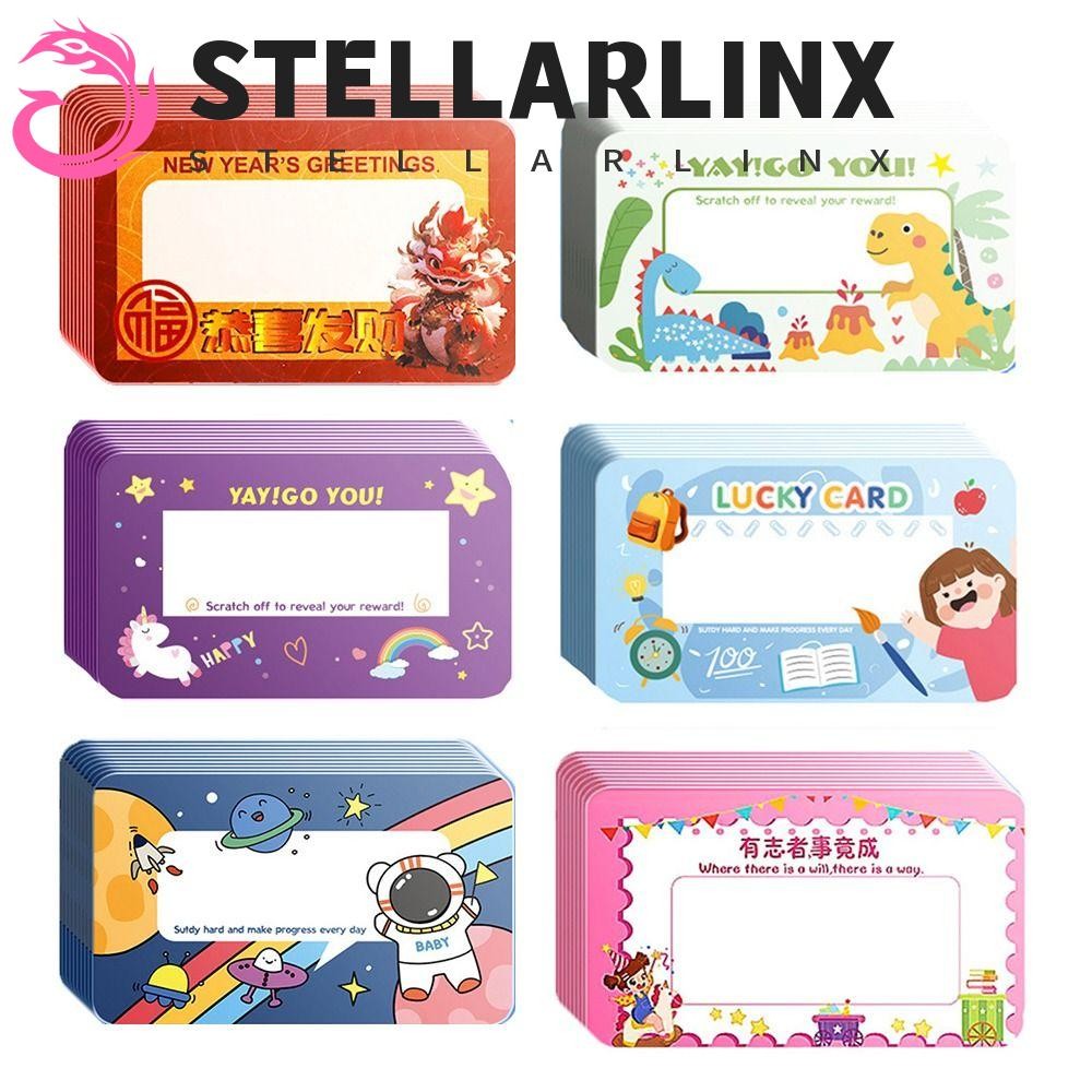 Stellarlinx การ์ดขูด 20 ชิ้น, กิจกรรมของขวัญ DIY โปรดปรานบัตรกํานัลตั๋ว, ครบรอบเกมปาร์ตี้ตลกเซอร์ไพรส์การ์ดโชคดีเทศกาล
