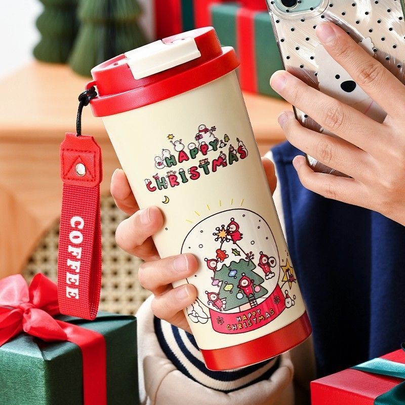 ของขวัญคริสต์มาสถ้วยกาแฟ2024ใหม่สำหรับสาวๆถ้วยเก็บความร้อน316ของขวัญวันคริสต์มาสอีฟสำหรับเด็กถ้วยน้ำ