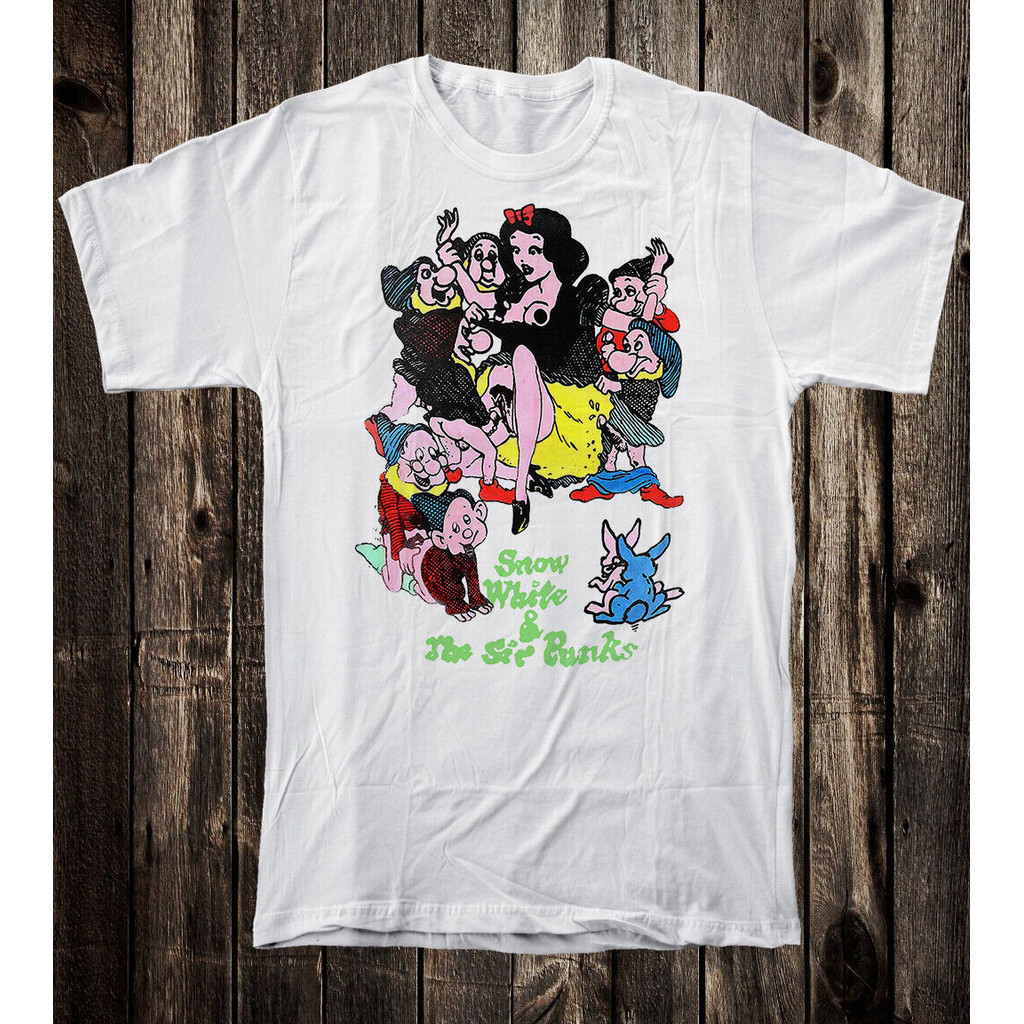 Retro Punk Tee เสื้อยืดล้อเลียนศิลปะหิมะ Seditionaries Boy London Princess 7 Punks