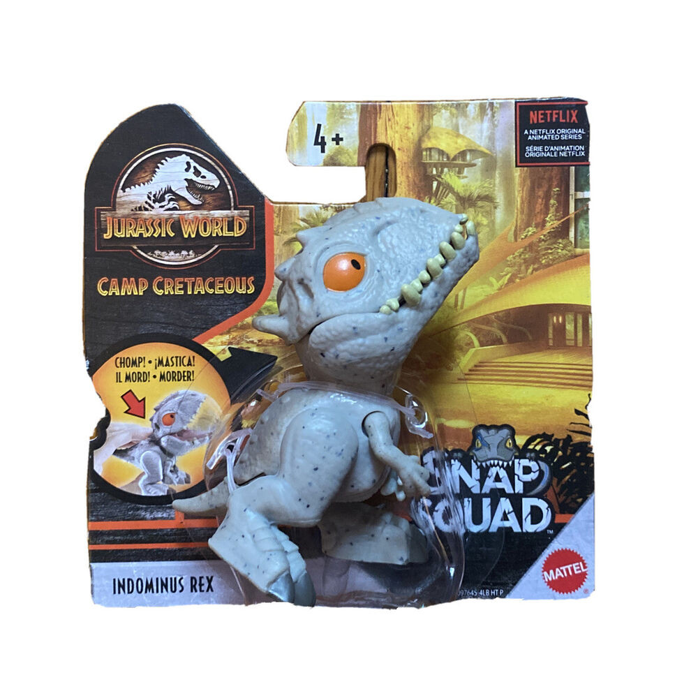Jurassic World Snap Squad INDOMINUS REX Camp Cretaceous NEW Wave