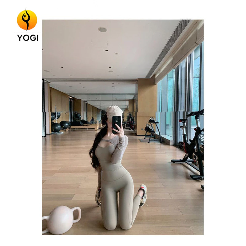 เสื้อยืดโยคะพิลาทิสแขนยาวเข้ารูป thumbnail 10