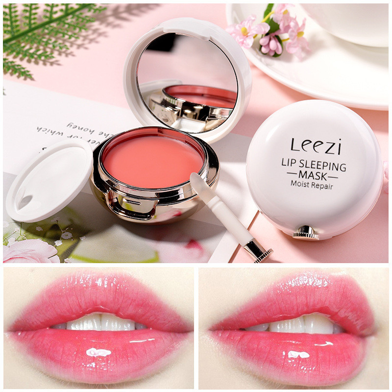 Leezi leezi Rose Essential Oil Cushion Lip Mask Exfoliating Moisturizing Moisturizing Anti-Drying Li