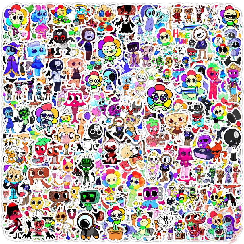 110Pcs/Set ☆ Dandy's World Q-2 Mini Diary Manual Stickers ☆ DIY Fashion Scrapbooks Album Decor Decals Stickers（Size：2~3cm）