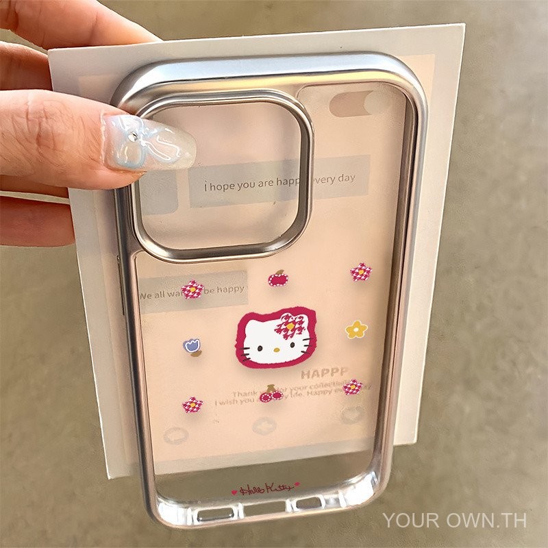 เปลือกคริสตัลชุบด้วยไฟฟ้าดาวรอบหัว KT เหมาะสำหรับ Apple 16/15/14PROMAX เคสโทรศัพท์มือถือ13/12นุ่ม XR zyyu