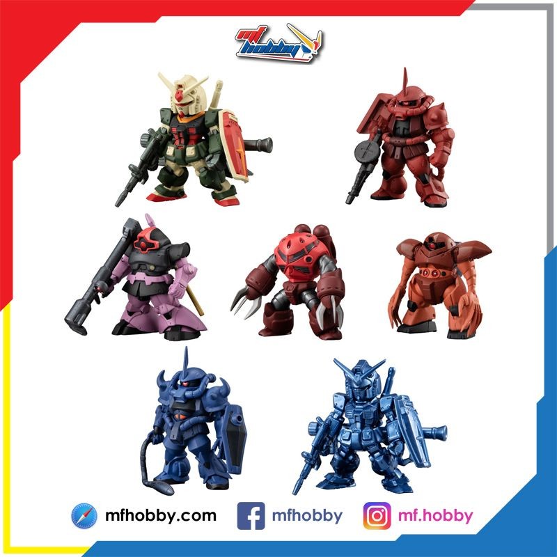 FW Gundam Converge Movie Visual Selection - RX-78-2 / Zaku II / Dom / ZGok / Gogg / Gouf