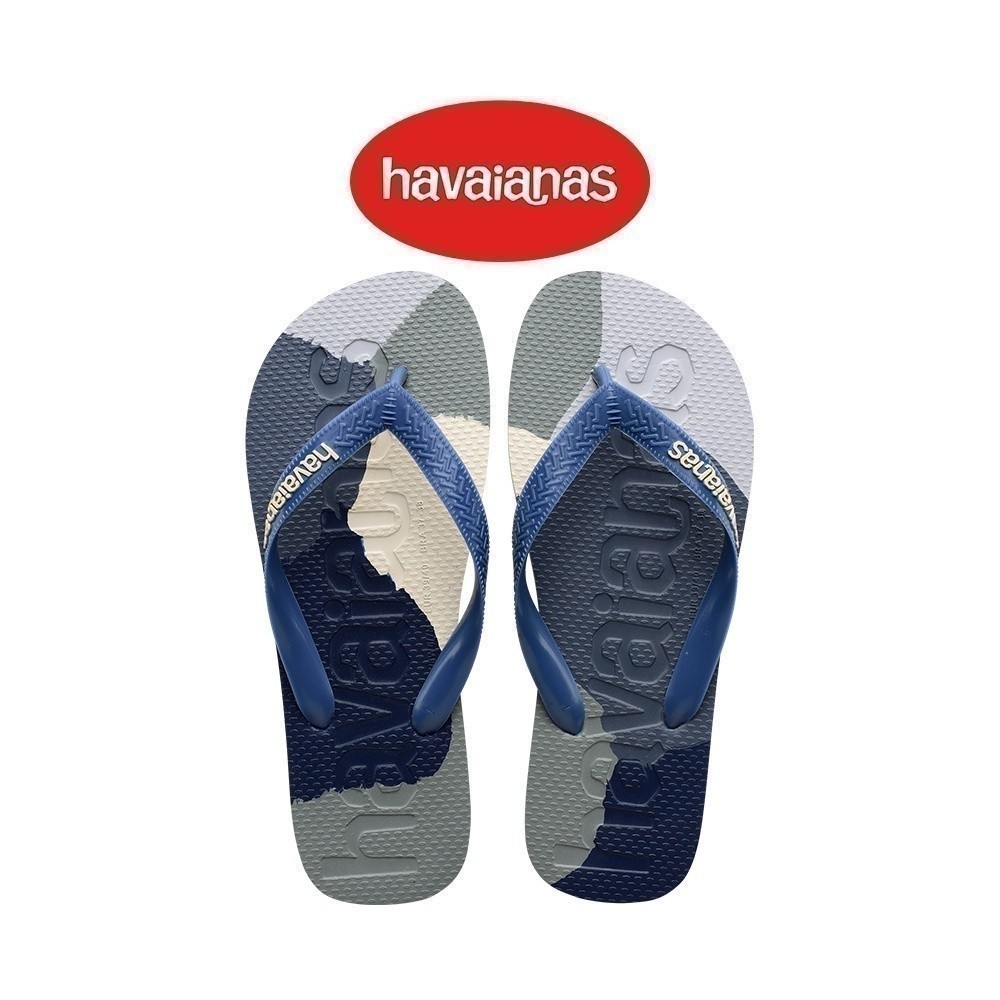 HAVAIANAS รองเท้าแตะ Top Logomania Colors Flip Flops Indigo Blue 41475260089U_S3BLXX